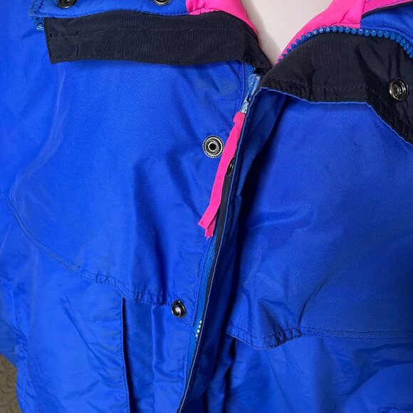 Sub Zero Snow Ski Jacket Vintage 80s 90s Womens Size M Blue Pink u - Picture 10 of 15